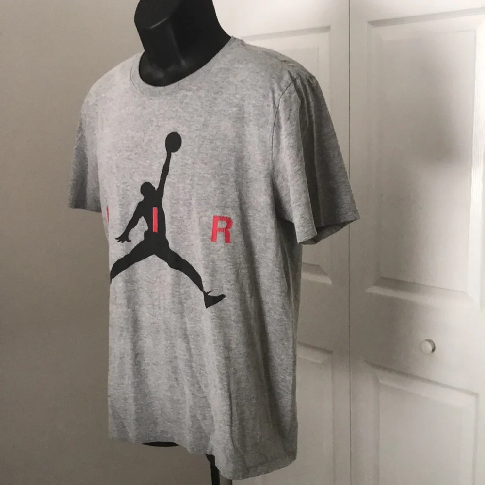 JORDAN Mens Heather Grey Jumpman Tee | M